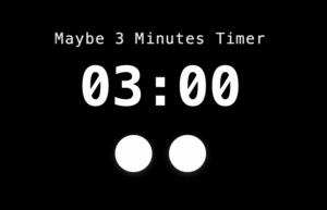025_Maybe 3 Minutes Timer サムネイル